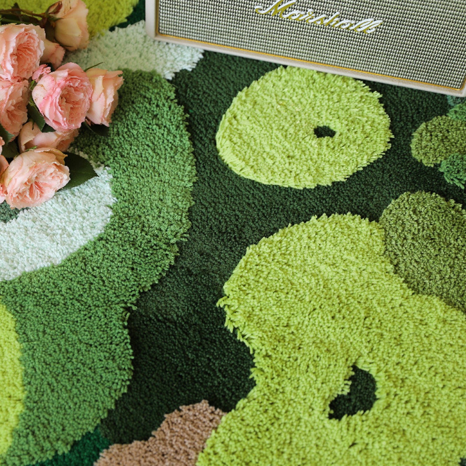 3D Mossy Flocked Carpet