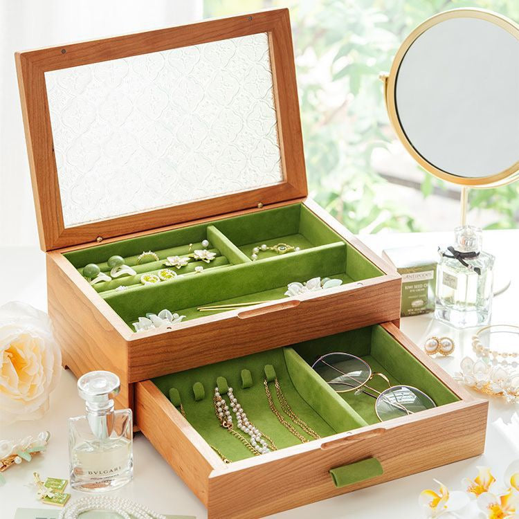 Cherry Wood Jewelry Box