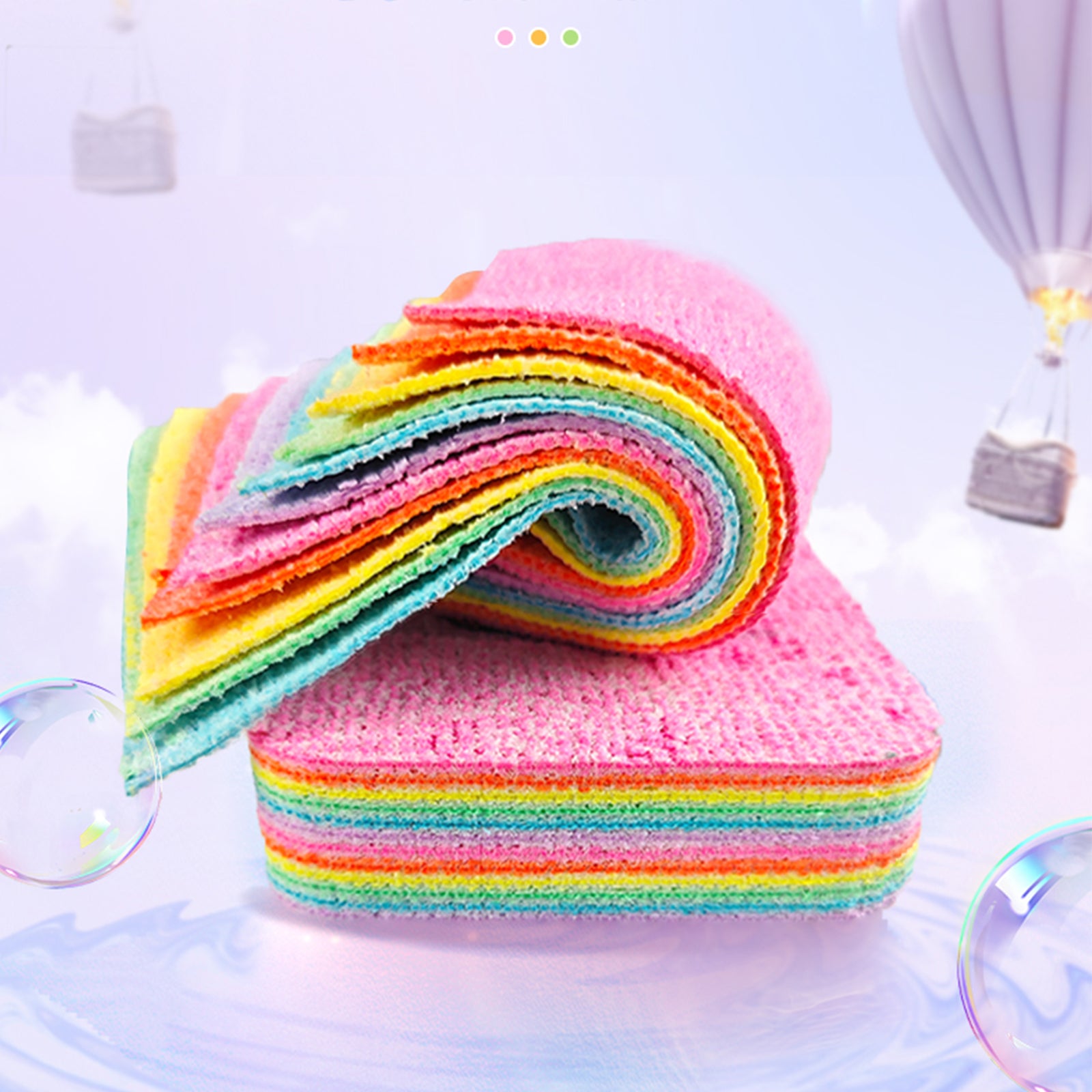 12-Layer Tearable Microfiber Cleaning Pad – Reusable Cloth for Kitchen, Blinds & Household Surfaces – Wet & Dry Use, Ultra Absorbent