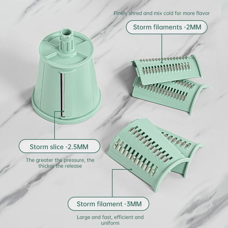 Multifunction Rotary Cheese Grater & Vegetable Slicer 