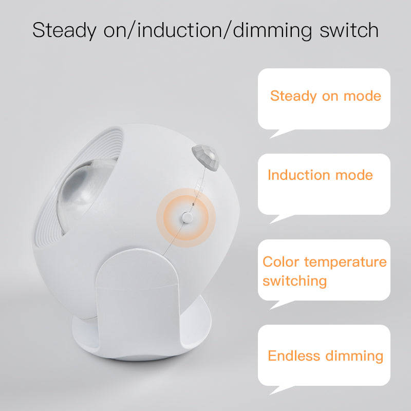LED Wall Sconce with Motion Sensor, 3-Color Sunset Lamp for Bedroom, Rechargeable & Battery Operated, Magnetic Wireless Light, Dimmable Picture Light