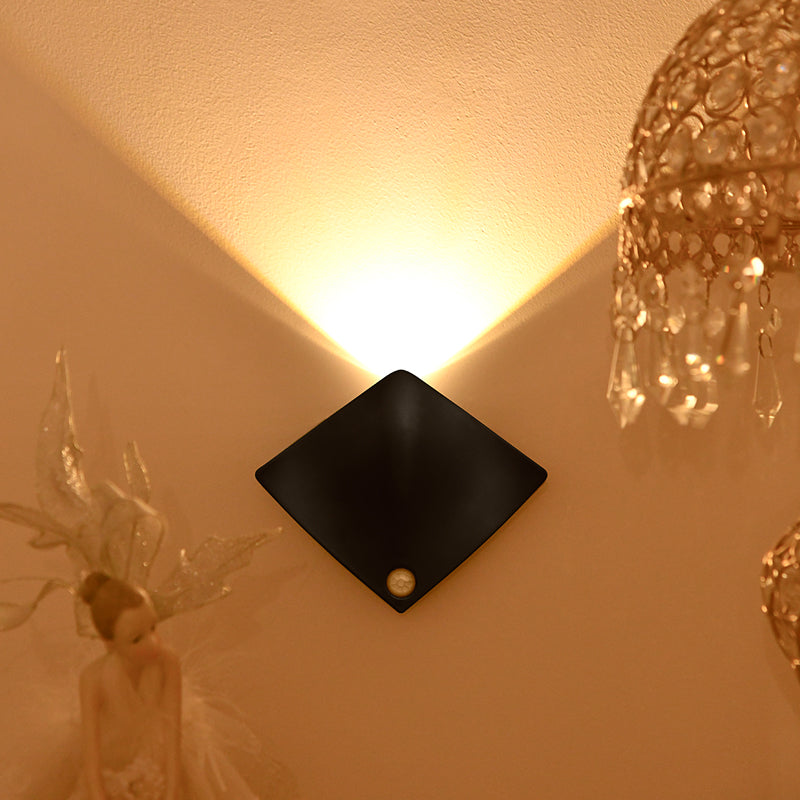 Wireless Wall Sconces Magnetic Motion Sensor Stair Lights Rechargeable Wall Lamp Motion Sensor Night Lights for Kids Closet Hallway Stairway Porch