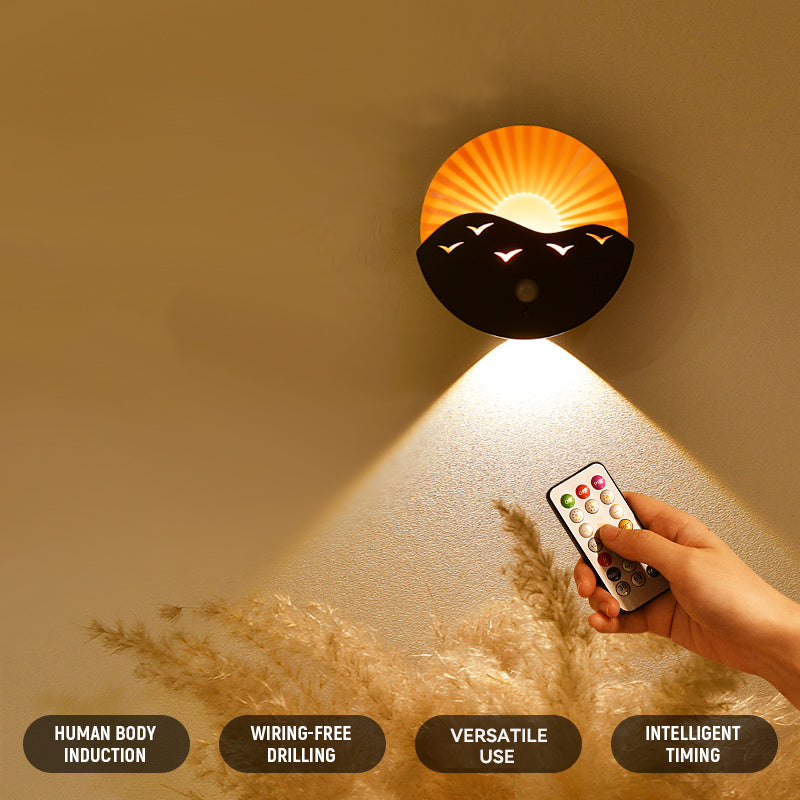 Rechargeable LED Wall Sconce – Motion Sensor & Remote Control