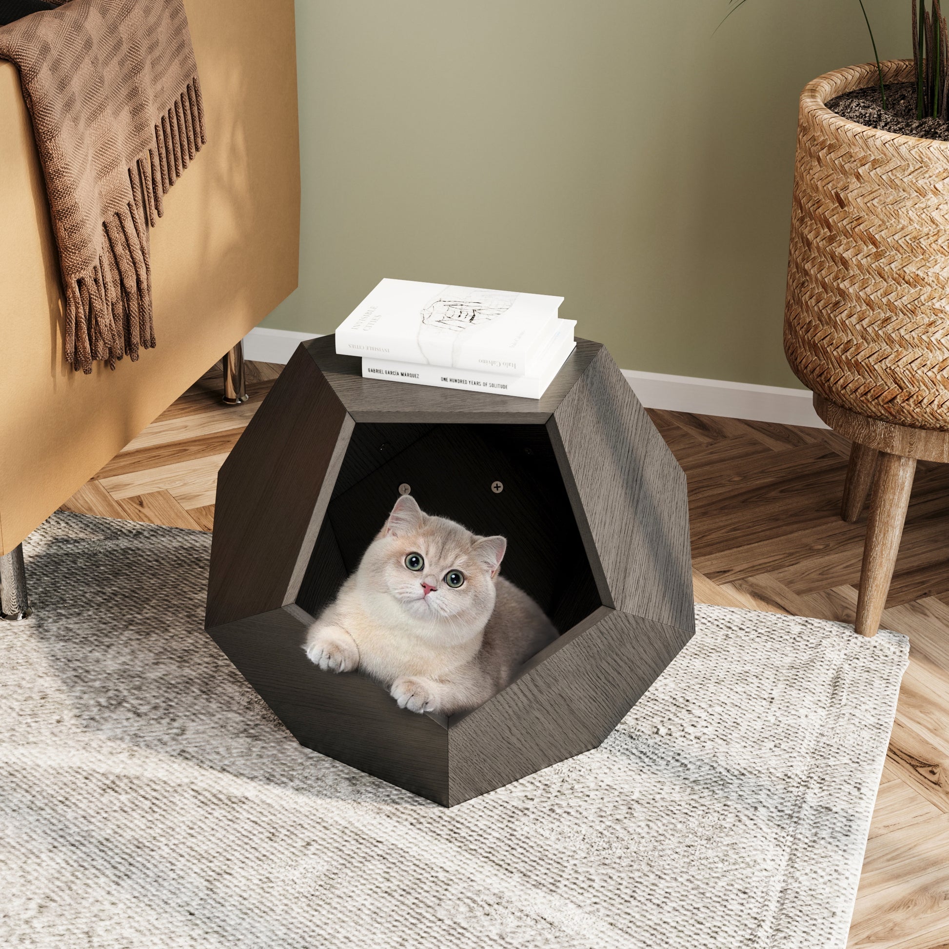 Modern Cat House Side Table