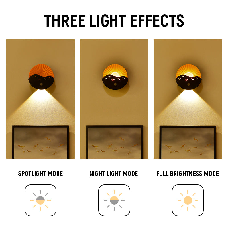 Rechargeable LED Wall Sconce – Motion Sensor & Remote Control