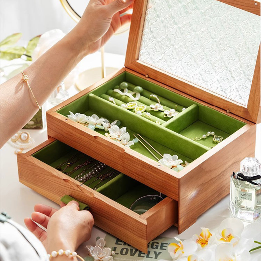 Cherry Wood Jewelry Box