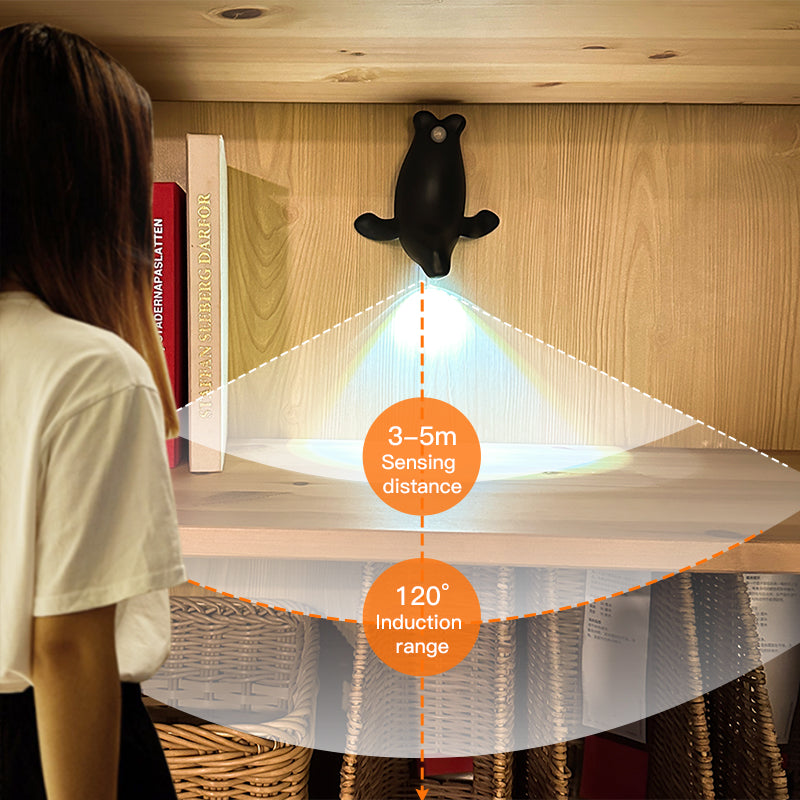 Sea Lion Human Sensor Light Home Decor Lamp USB Rechargeable Motion Light