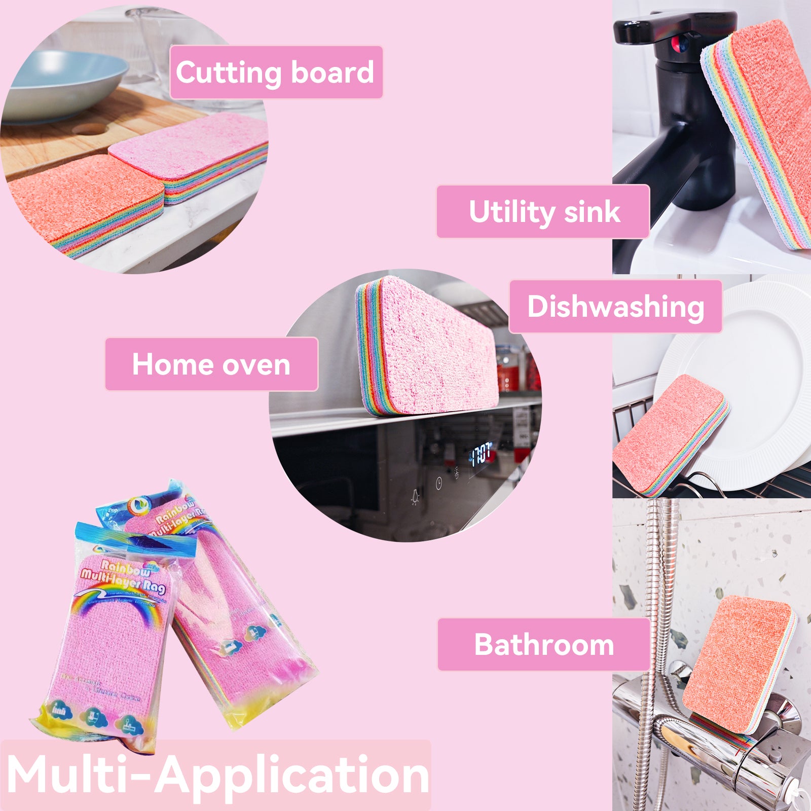 12-Layer Tearable Microfiber Cleaning Pad – Reusable Cloth for Kitchen, Blinds & Household Surfaces – Wet & Dry Use, Ultra Absorbent