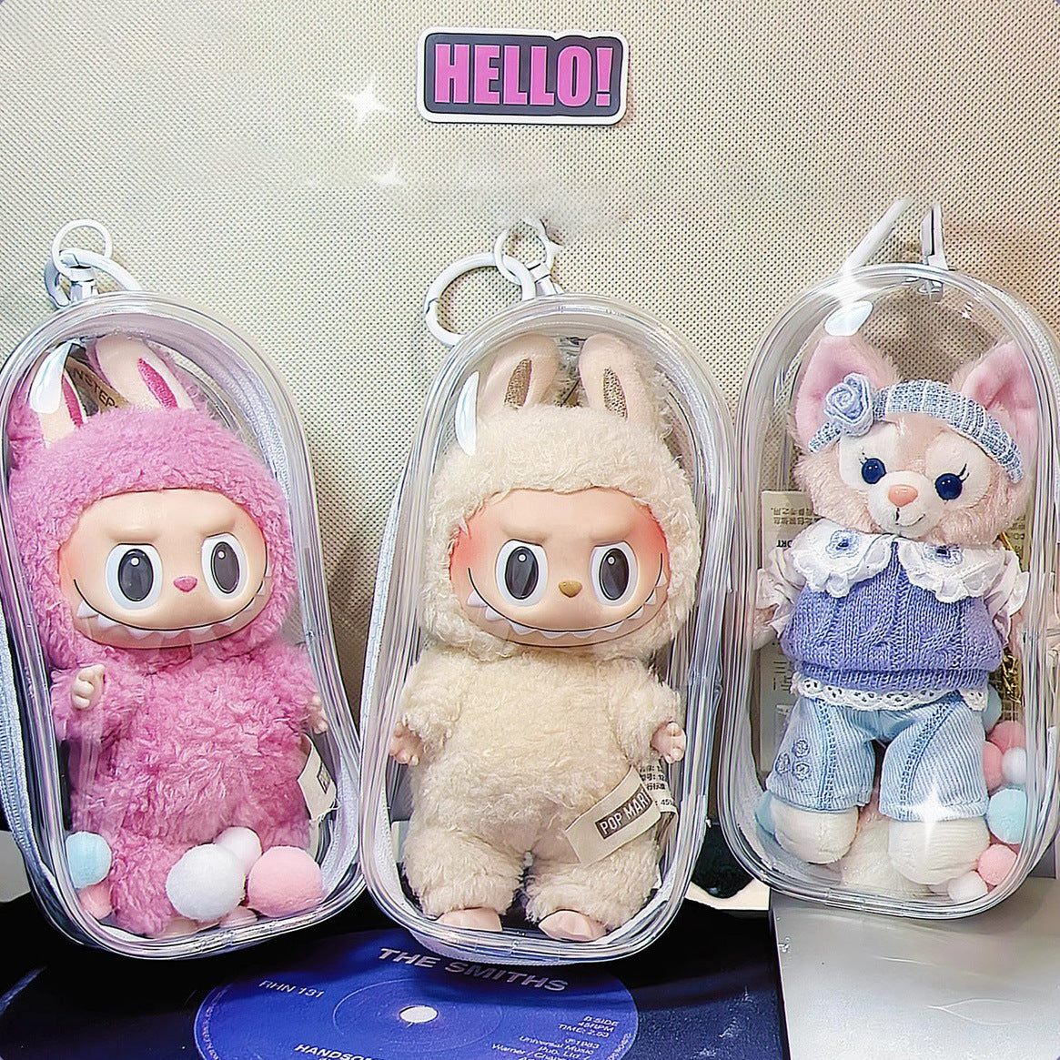 Labubu PVC Transparent Storage Bag 