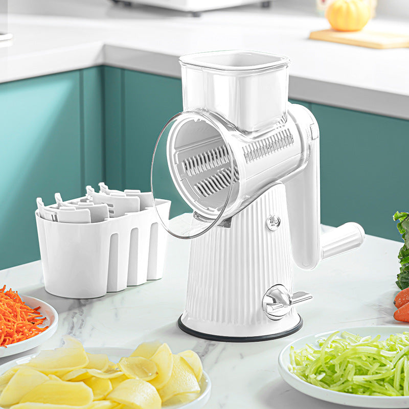 Multifunction Rotary Cheese Grater & Vegetable Slicer