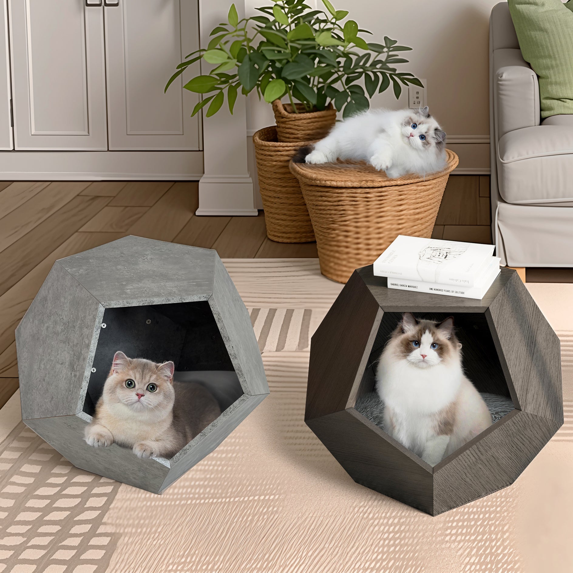 Modern Cat House Side Table