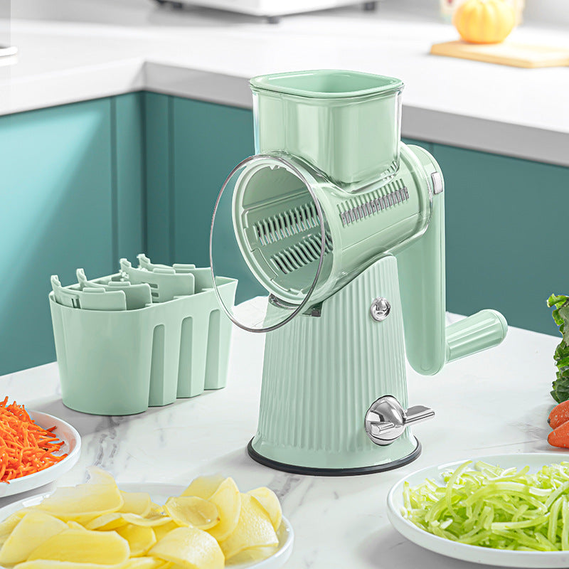 Multifunction Rotary Cheese Grater & Vegetable Slicer 
