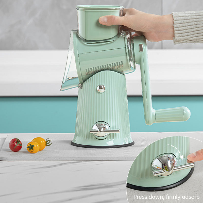Multifunction Rotary Cheese Grater & Vegetable Slicer 