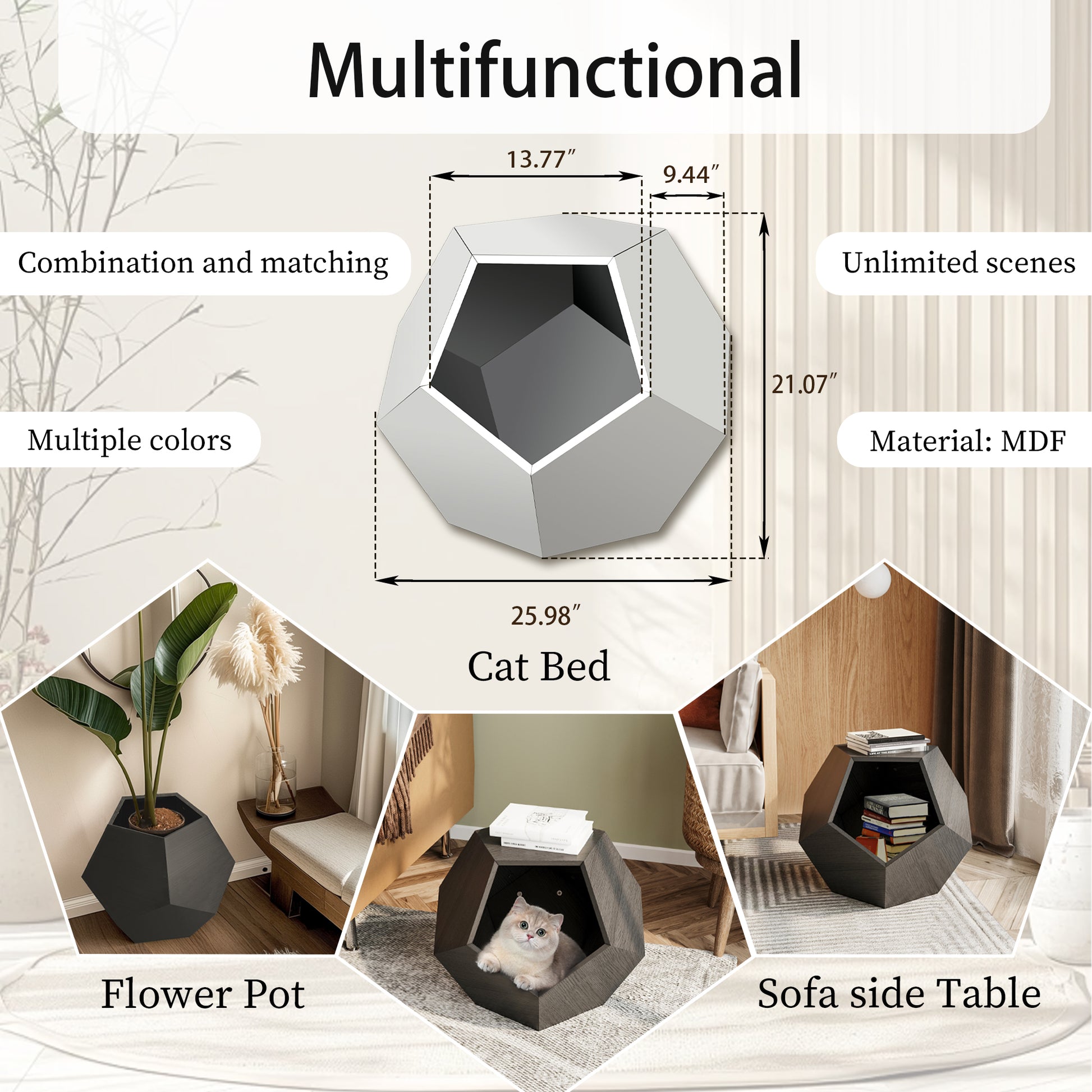 Modern Cat House Side Table