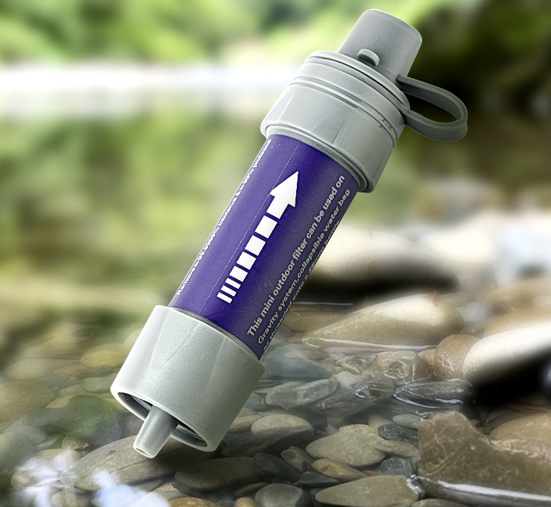Mini Water Filter Straw – Portable Outdoor Water Purifier for Camping, Hiking, Survival & Emergency Use