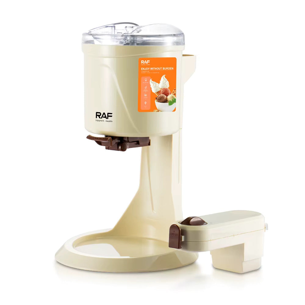 RAF Ice Cream Maker Machine 1L – 220V EU Plug, Automatic Home Dessert Maker for Gelato, Sorbet & Frozen Yogurt