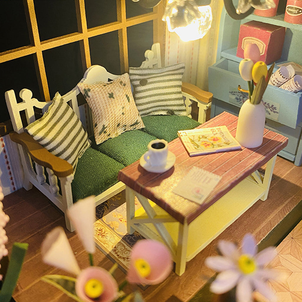 DIY Miniature Garden Villa Kit with Dust Cover