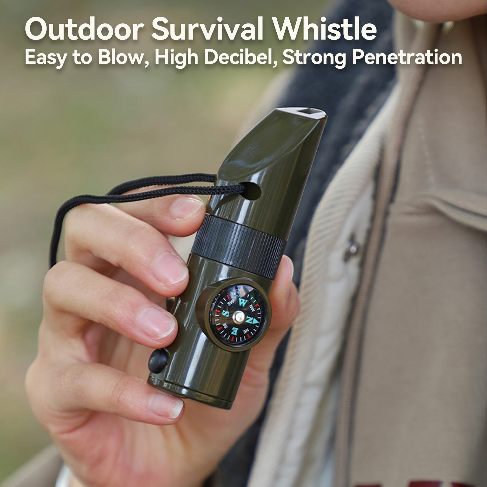 Multi-Function Outdoor Survival Whistle