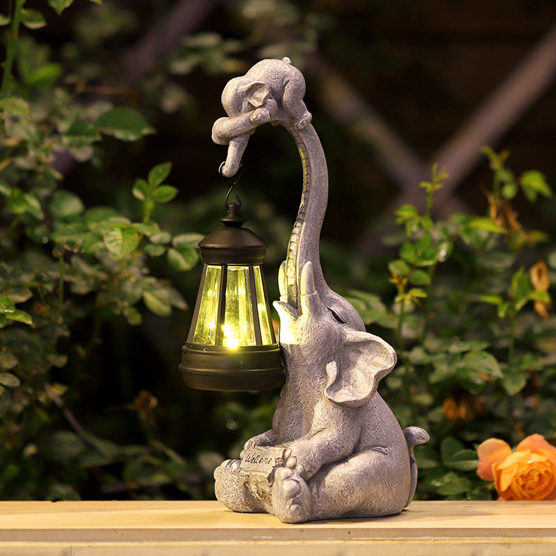 Solar Elephant Garden Light for Outdoor