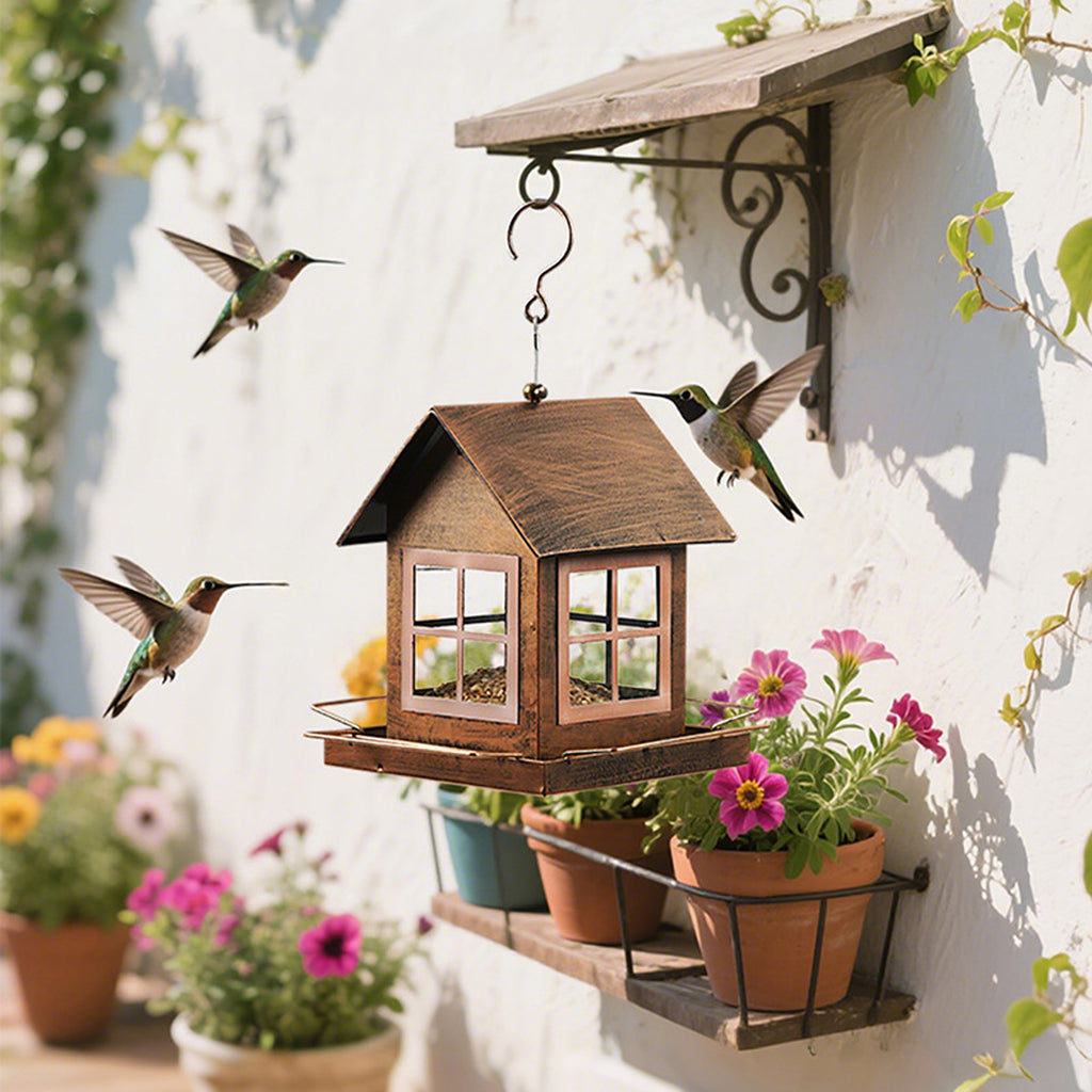Outdoor Hanging Metal Bird Feeder