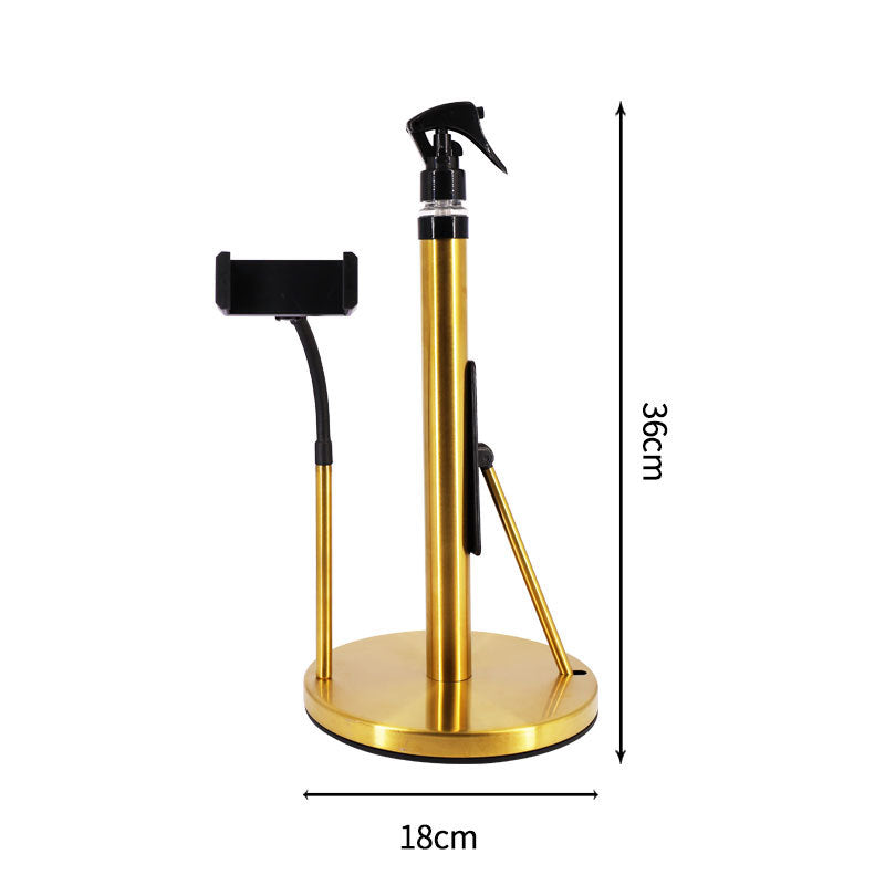 3-in-1 Standing Paper Towel Holder with Spray Bottle & Phone Stand