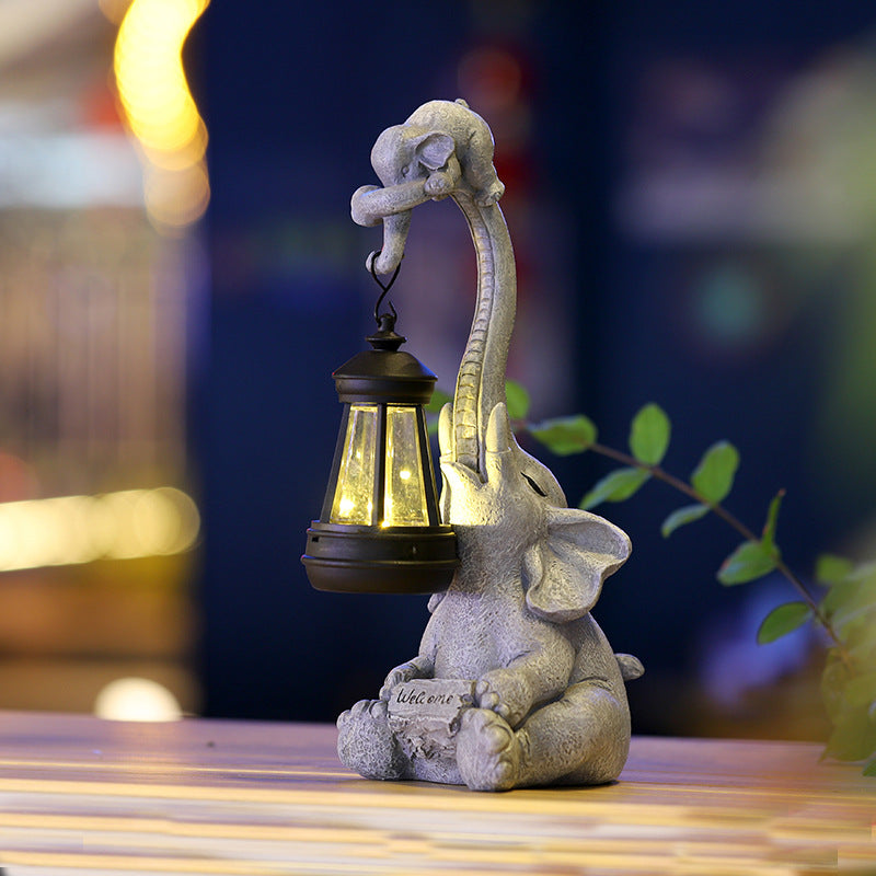 Solar Elephant Garden Light for Outdoor