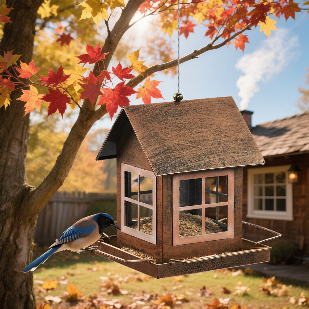 Outdoor Hanging Metal Bird Feeder