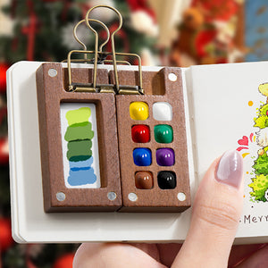 Portable Magnetic Wooden Paint Palette