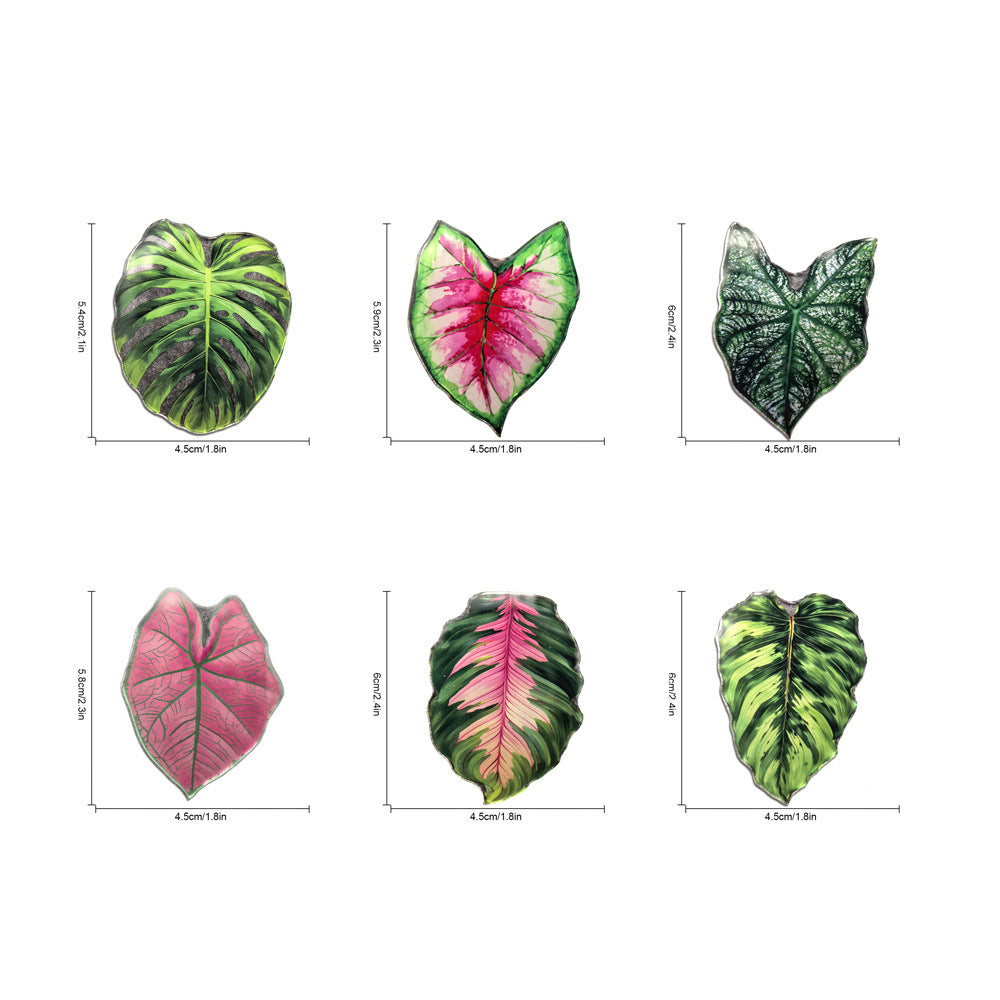 Tropical Leaf Fridge Magnets