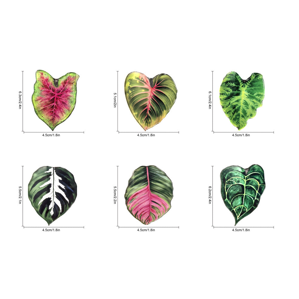 Tropical Leaf Fridge Magnets