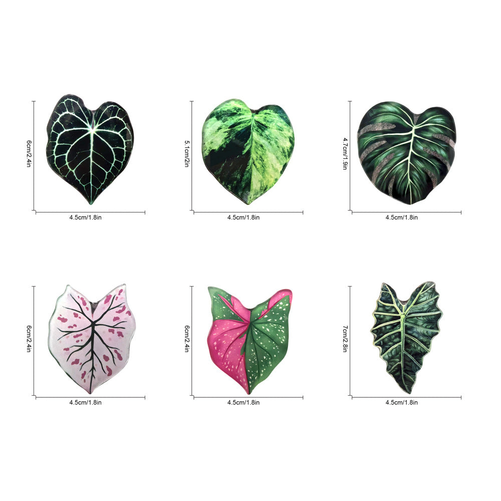 Tropical Leaf Fridge Magnets