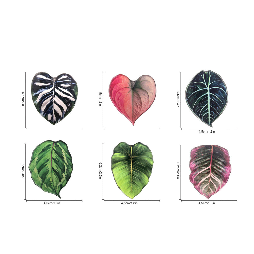 Tropical Leaf Fridge Magnets
