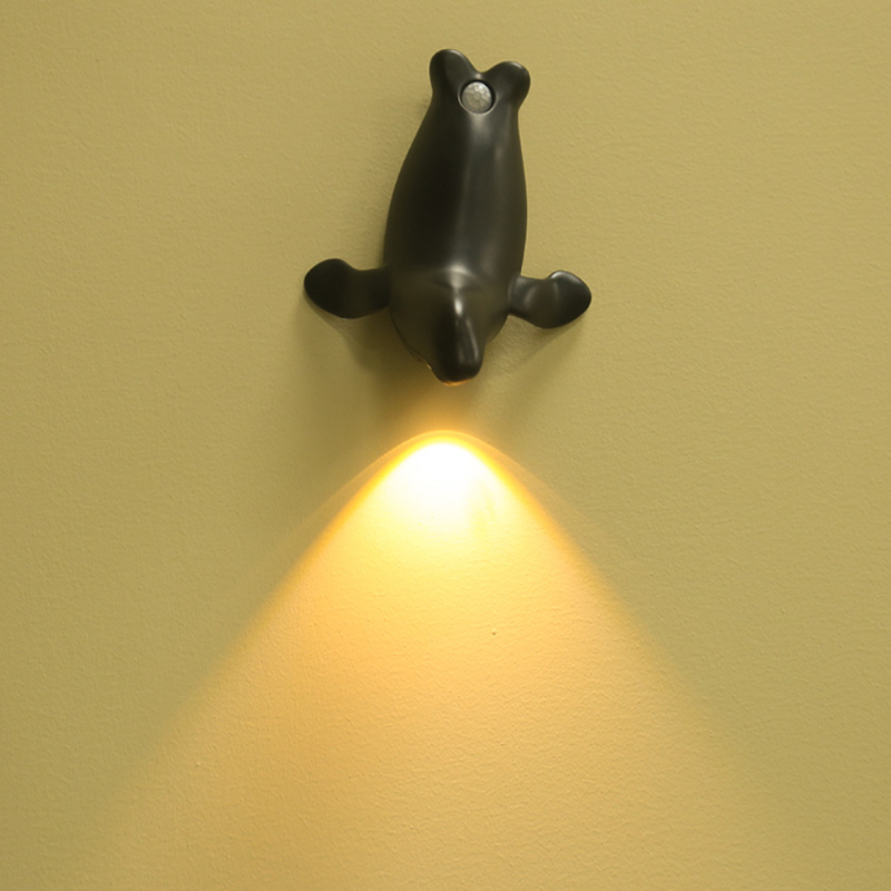 Sea Lion Human Sensor Light Home Decor Lamp USB Rechargeable Motion Light